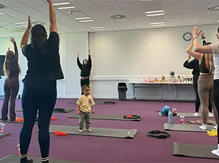 Pilates and Play session supports mums’ wellbeing and connection