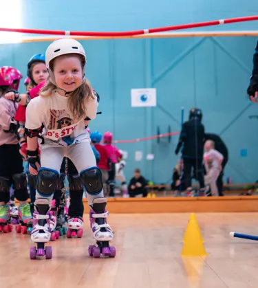 Roller skating 